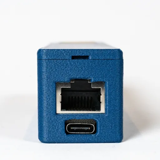 IR100E back showing RJ45 Ethernet and USB-C ports