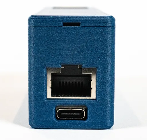 IR100EP back showing PoE Ethernet port