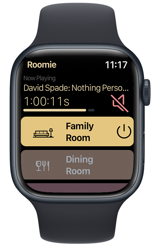 Roomie Universal Remote for Apple Watch Activities